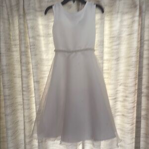 Elegant White Kids Dress